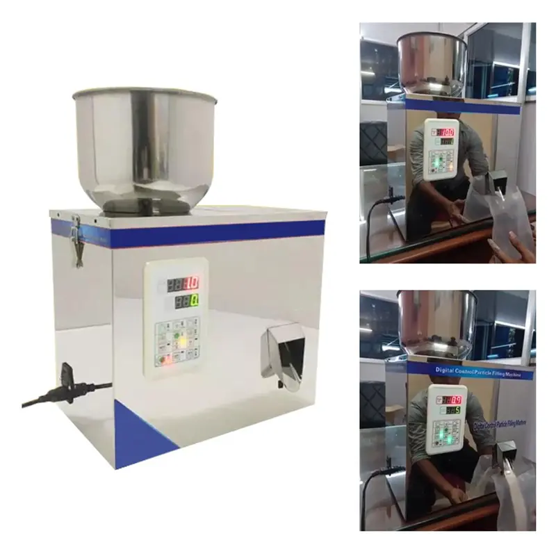 Tabletop 10gm to 100gm Stainless Steel Body Granule Filling Machine